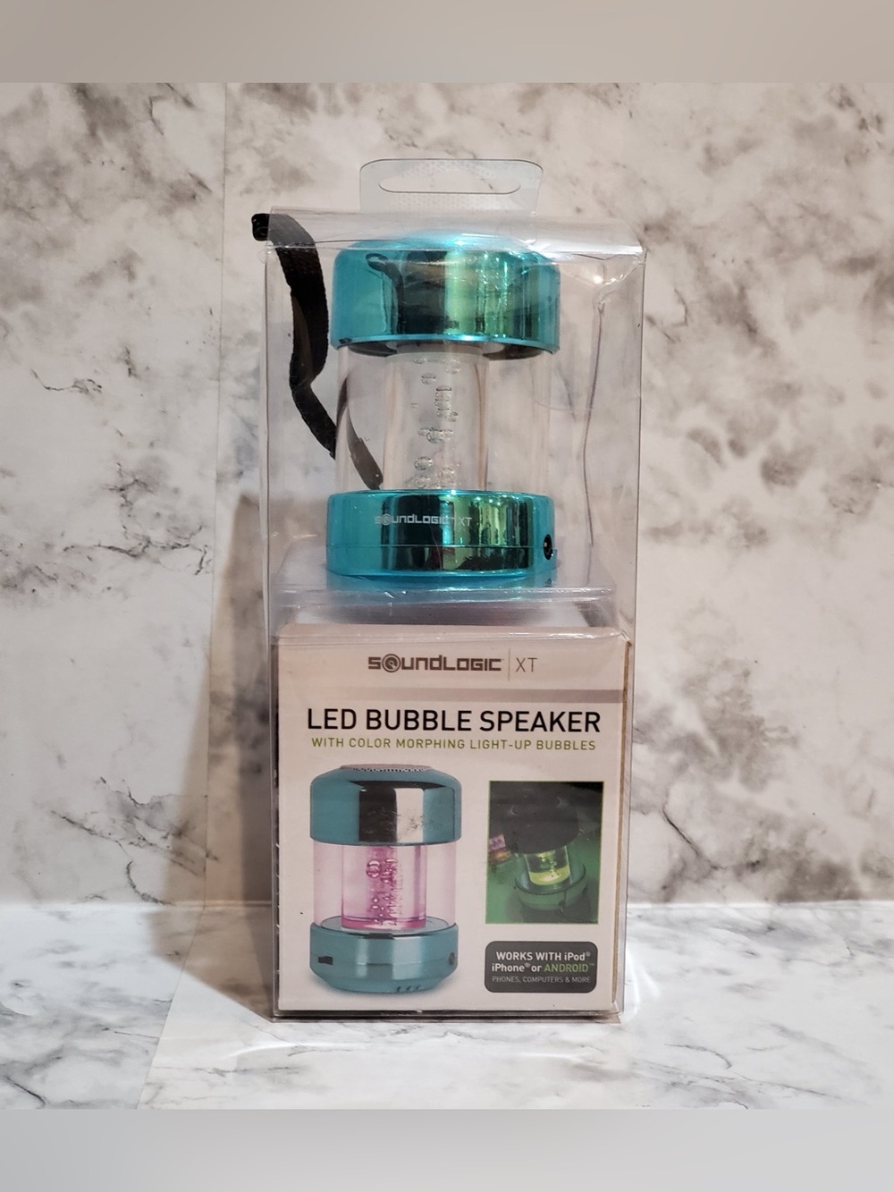SoundLogic XT LED Bubble Speaker With Color Morphing Light-up Bubbles.